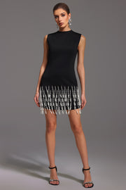 Nanci Sleeveless Pearl Mini Dress